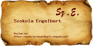 Szokola Engelbert névjegykártya